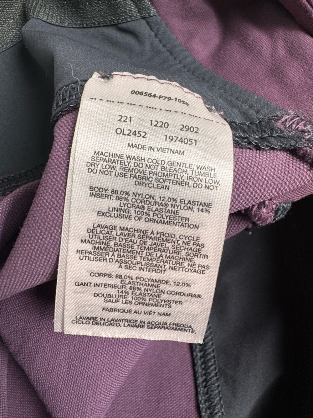 Mountain Hardware Gear Chockstone Tights Dusty Purple Women’s M Retail $85 - Picture 5 of 6